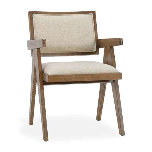 Classic Home - Dolton  Top Grain Leather Arm Chair In Beige - 53006008 veiw 1