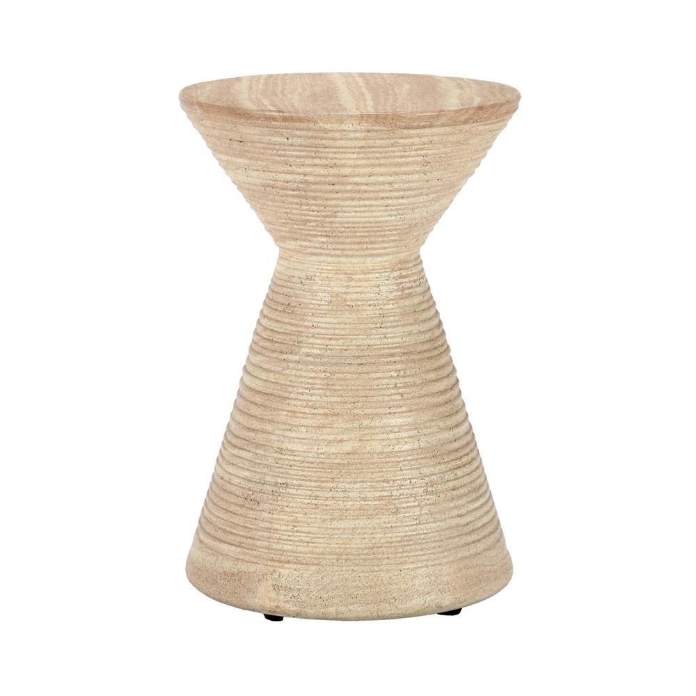 Classic Home - Fern Concrete Stone Outdoor Accent Table In Biege - 51031544 veiw 1