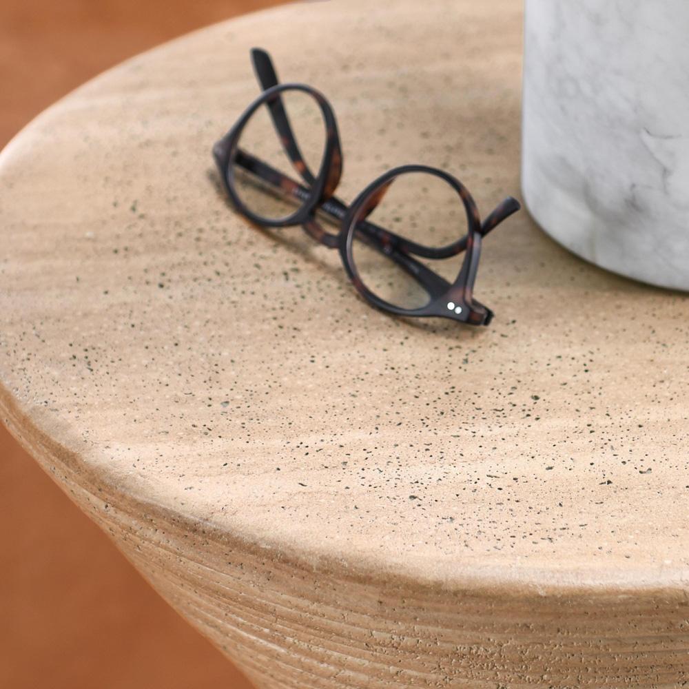 Classic Home - Fern Concrete Stone Outdoor Accent Table In Biege - 51031544 veiw 5