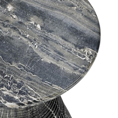 Classic Home - Fern Concrete Stone Outdoor Accent Table In Black - 51031545 veiw 2