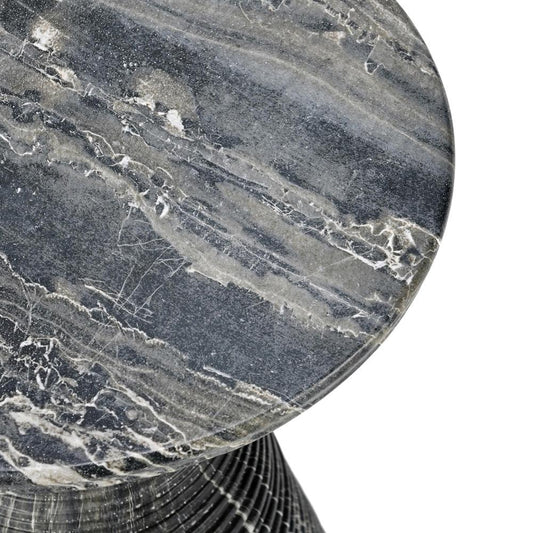 Classic Home - Fern Concrete Stone Outdoor Accent Table In Black - 51031545 veiw 2