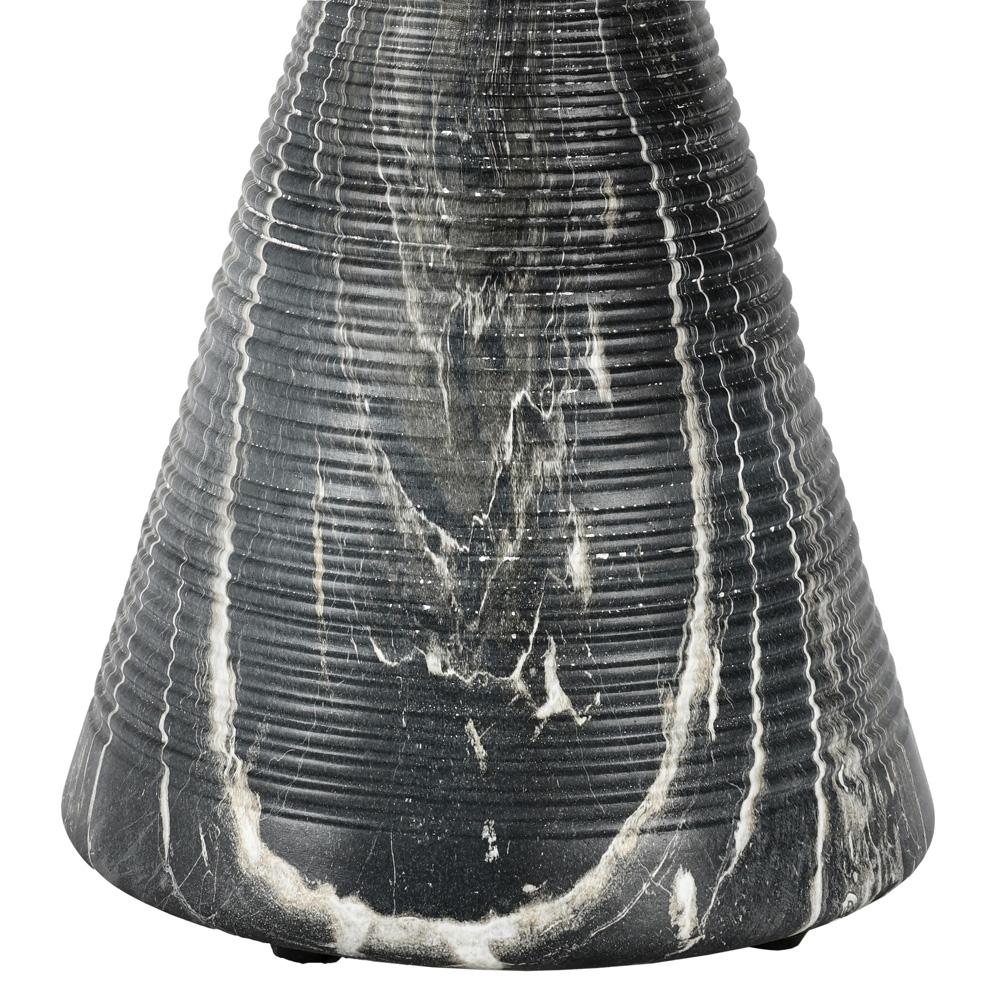 Classic Home - Fern Concrete Stone Outdoor Accent Table In Black - 51031545 veiw 3