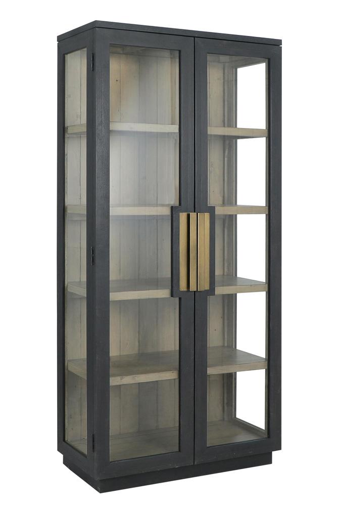 Classic Home - Larson 82in Reclaimed Pine Wood Cabinet In Black - 52004079 veiw 1