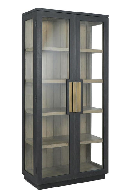 Classic Home - Larson 82in Reclaimed Pine Wood Cabinet In Black - 52004079 veiw 1