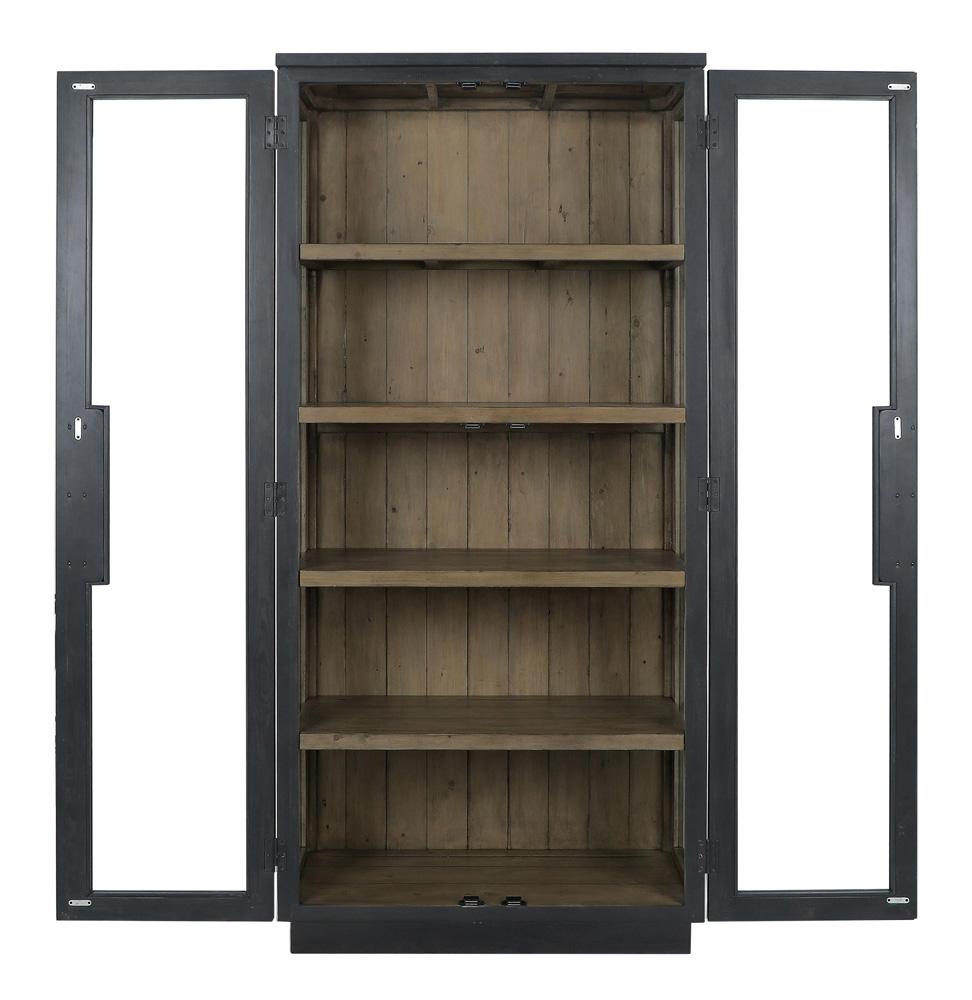 Classic Home - Larson 82in Reclaimed Pine Wood Cabinet In Black - 52004079 veiw 4