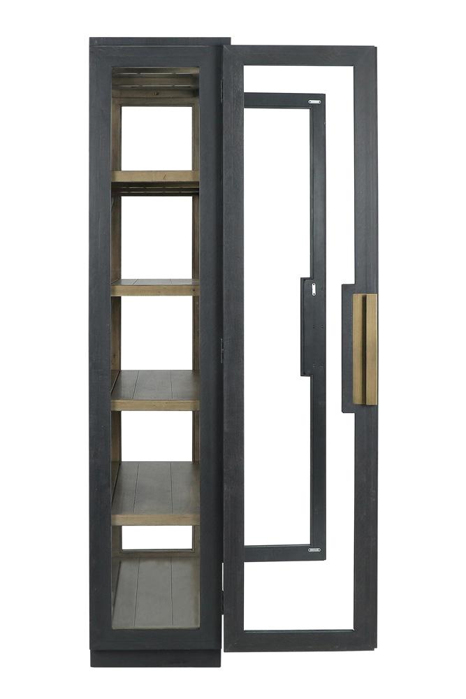 Classic Home - Larson 82in Reclaimed Pine Wood Cabinet In Black - 52004079 veiw 6