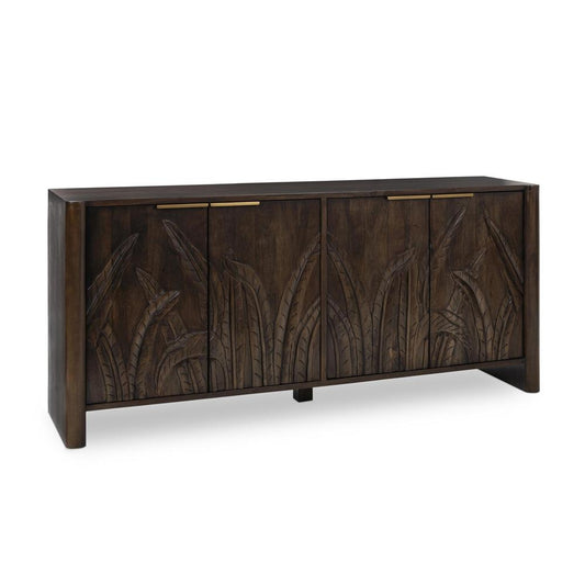 Classic Home - Ledro 82in Solid Wood Dark Brown Buffet Sideboard - 52010961 veiw 1