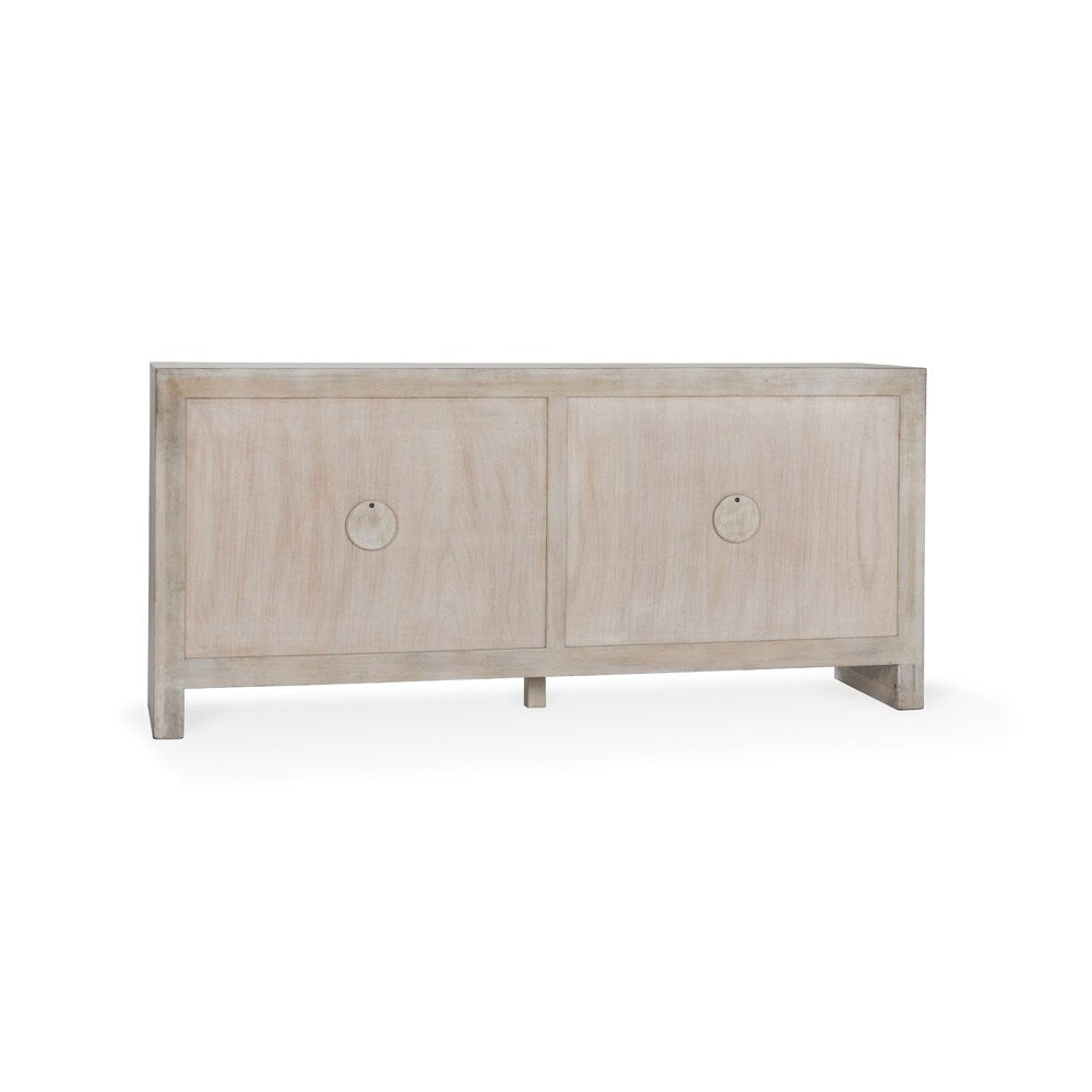 Classic Home - Ledro 82in Solid Wood White Washed Buffet Sideboard - 52010921 veiw 3