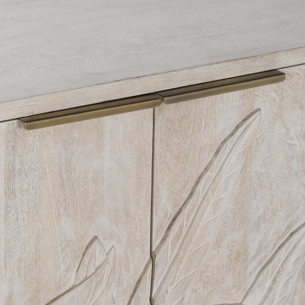 Classic Home - Ledro 82in Solid Wood White Washed Buffet Sideboard - 52010921 veiw 4