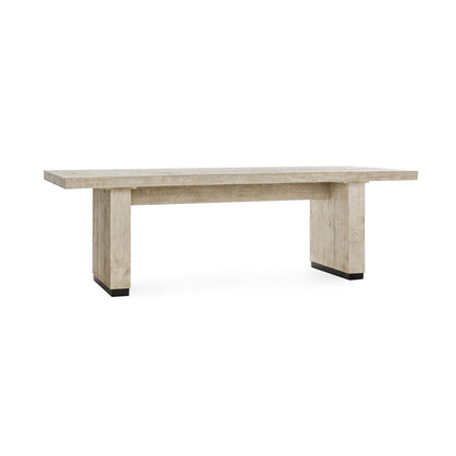 Classic Home - Lynx 94in Reclaimed Pine Wood Dining Table In White - 51031649 veiw 1