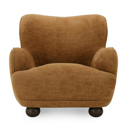 Classic Home - Penelope Upholstered Chenille Fabric Accent Chair In Amber - 53006047 veiw 2