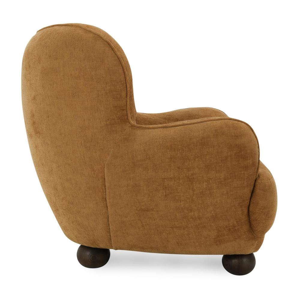 Classic Home Penelope Upholstered Chenille Fabric Accent Chair in Amber - Thumbnail 5