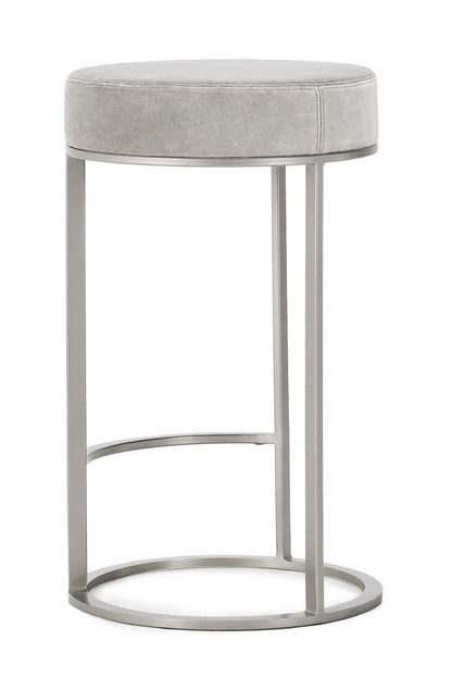 Classic Home - Quinn Counter Stool Gray And Nickel - 53001932 veiw 3
