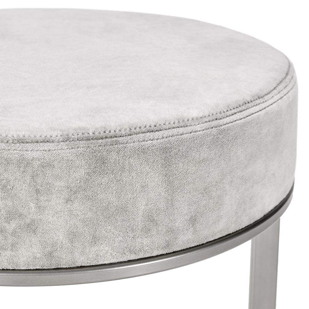 Classic Home - Quinn Counter Stool Gray And Nickel - 53001932 veiw 4