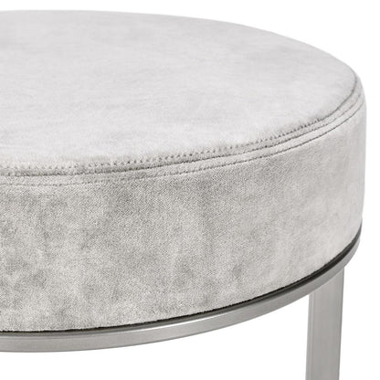 Classic Home - Quinn Counter Stool Gray And Nickel - 53001932 veiw 4