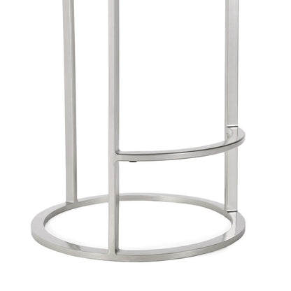 Classic Home - Quinn Counter Stool Gray And Nickel - 53001932 veiw 5
