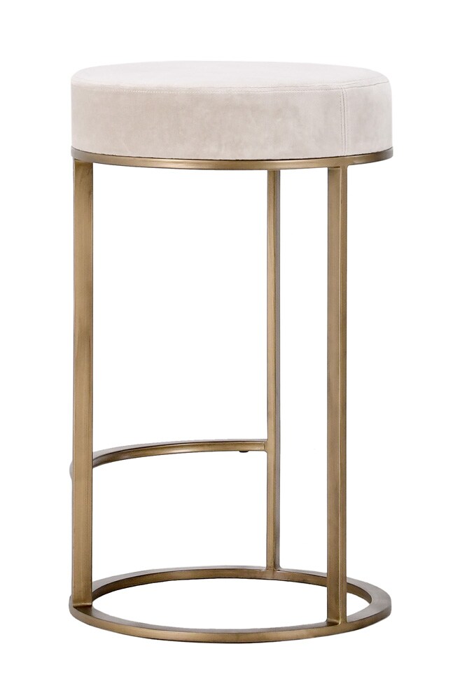 Classic Home - Quinn Counter Stool Natural And Brass - 53001930 veiw 3