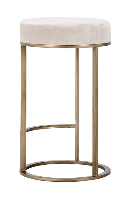 Classic Home - Quinn Counter Stool Natural And Brass - 53001930 veiw 3
