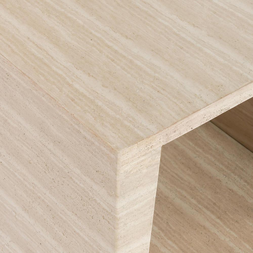 Classic Home - Rosen Outdoor Stone End Table In Beige - 51031639 veiw 4