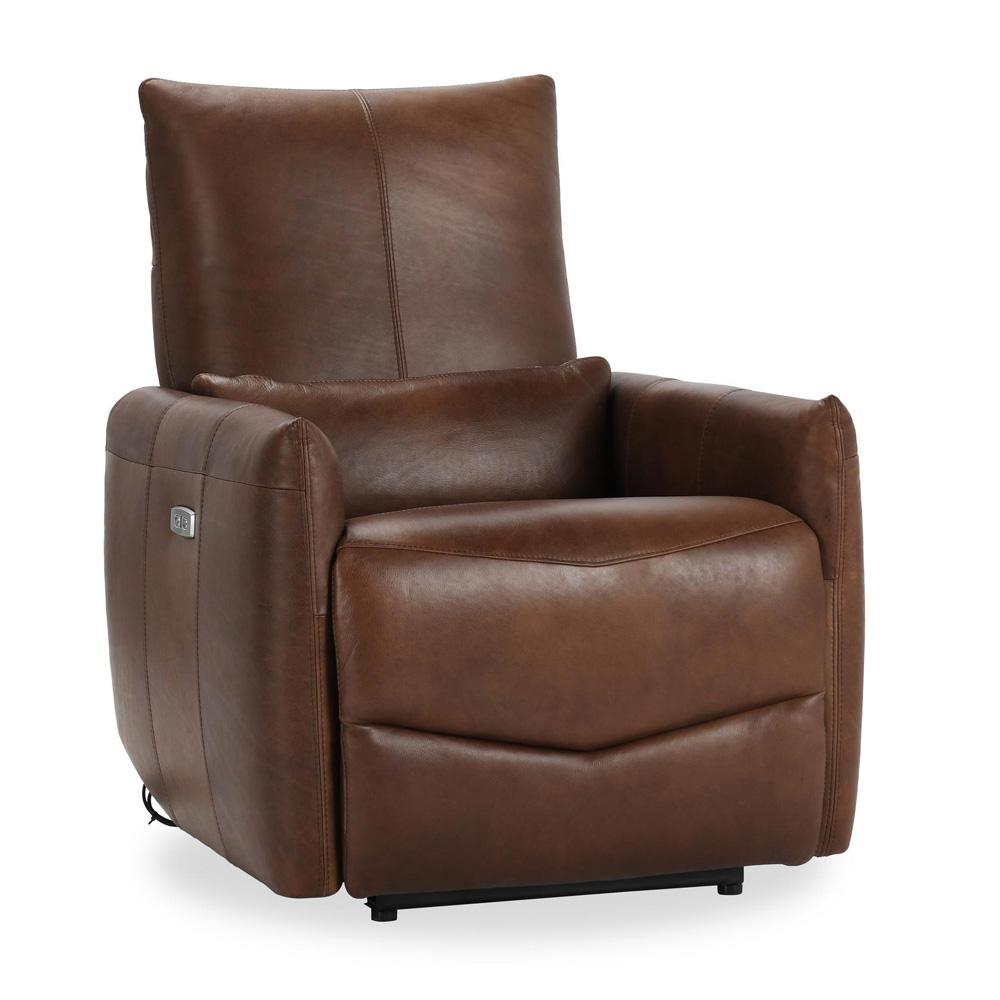 Classic Home - Thaya Leather Power Recliner Chair In Antique Brown - 2196Re31 veiw 1