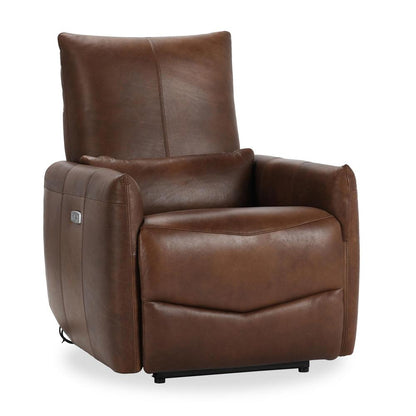 Classic Home - Thaya Leather Power Recliner Chair In Antique Brown - 2196Re31 veiw 1