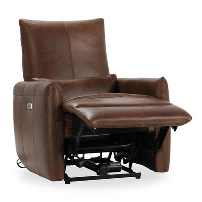 Classic Home - Thaya Leather Power Recliner Chair In Antique Brown - 2196Re31 veiw 4
