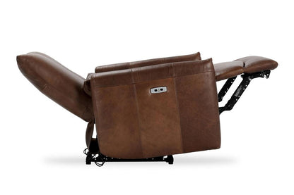 Classic Home - Thaya Leather Power Recliner Chair In Antique Brown - 2196Re31 veiw 6