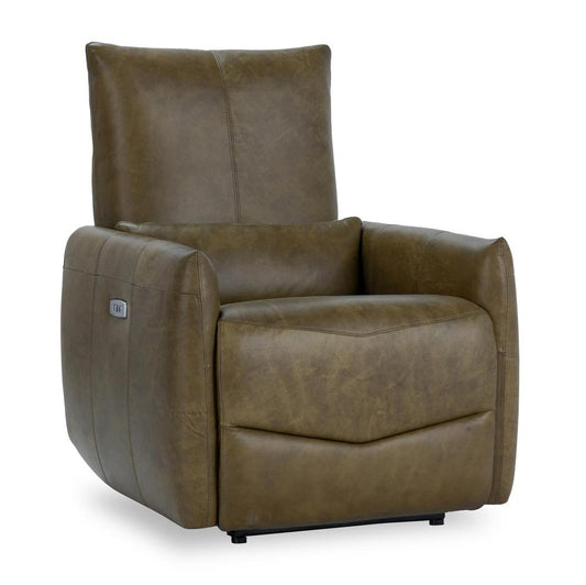 Classic Home - Thaya Leather Power Recliner Chair In Earth Brown - 2196Re21 veiw 1