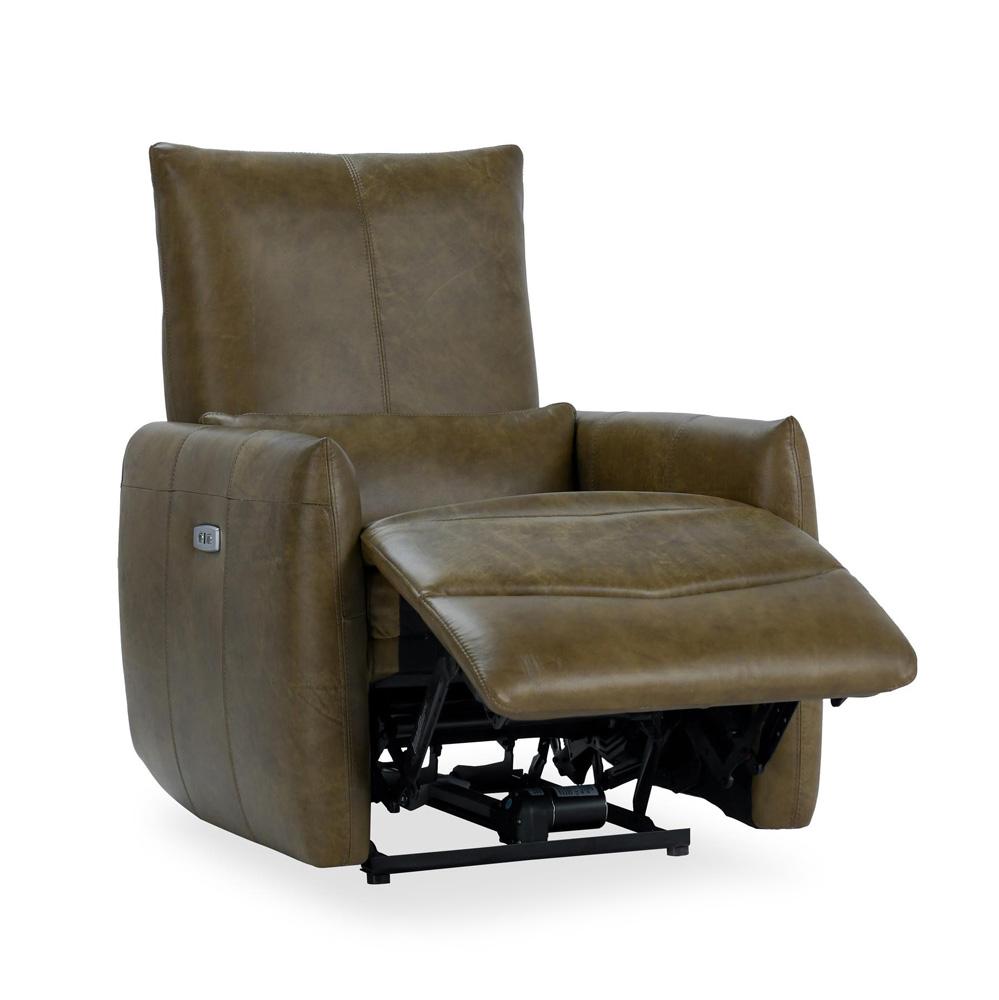 Classic Home - Thaya Leather Power Recliner Chair In Earth Brown - 2196Re21 veiw 4