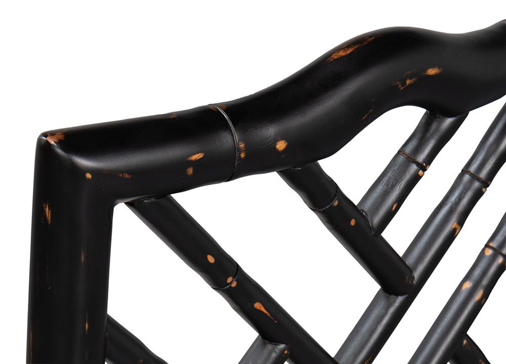 Sarreid Ltd - Brighton Counter Stool, Antique Black - 53893 veiw 7