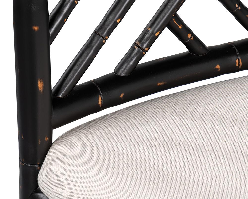 Sarreid Ltd - Brighton Counter Stool, Antique Black - 53893 veiw 8