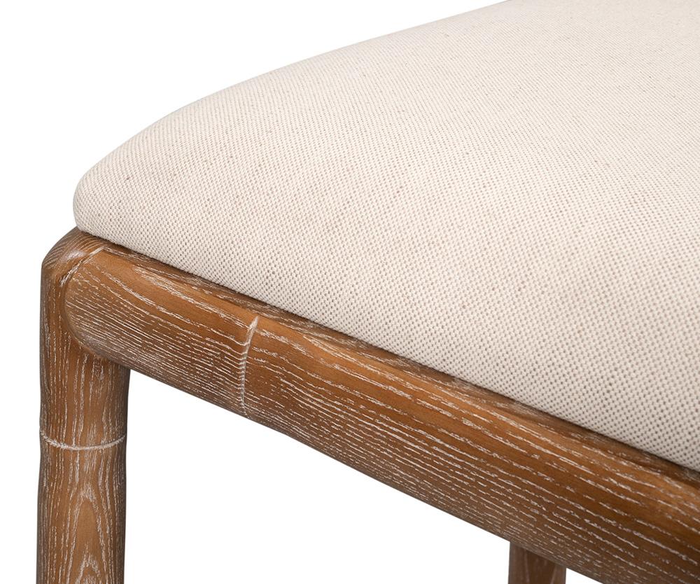 Sarreid Ltd - Brighton Counter Stool, White Wash - 53870 veiw 8
