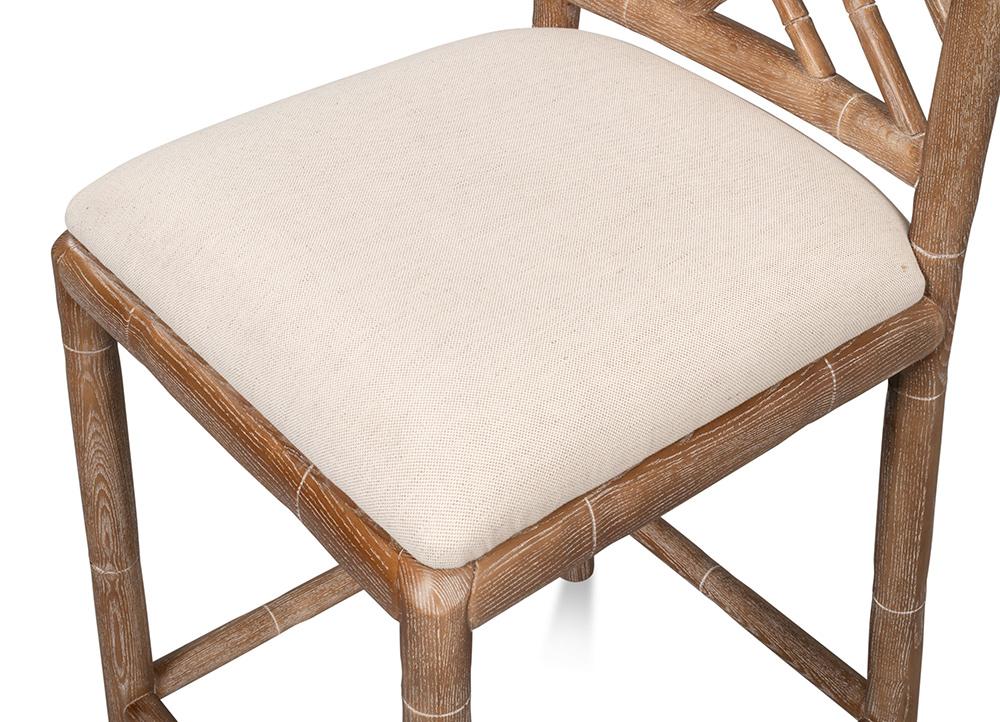 Sarreid Ltd - Brighton Counter Stool, White Wash - 53870 veiw 9