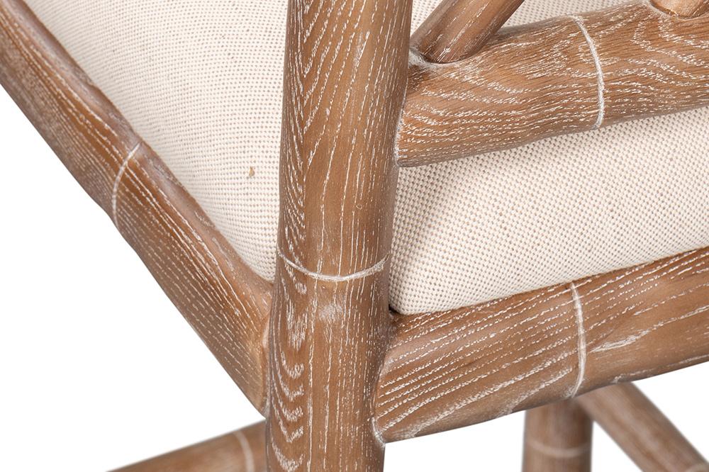 Sarreid Ltd - Brighton Counter Stool, White Wash - 53870 veiw 10