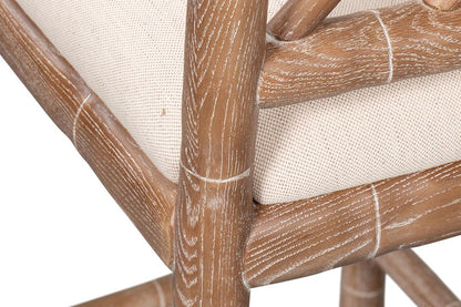 Sarreid Ltd - Brighton Counter Stool, White Wash - 53870 veiw 10