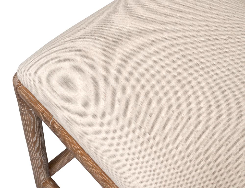 Sarreid Ltd - Brighton Counter Stool, White Wash - 53870 veiw 12