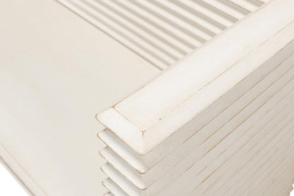 Sarreid Ltd - Stacked Bench, Antique White - 53528-3 veiw 9