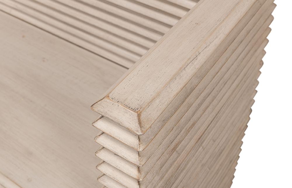 Sarreid Ltd - Stacked Bench, Stone Grey - 53528-1 veiw 9