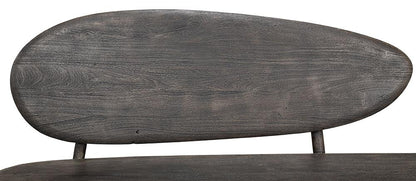 Sarreid Ltd - Pebble Bench - Grey - 40653 veiw 6