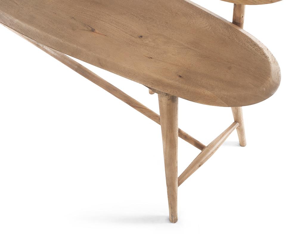 Sarreid Ltd - Pebble Bench - Tan - 40737 veiw 7