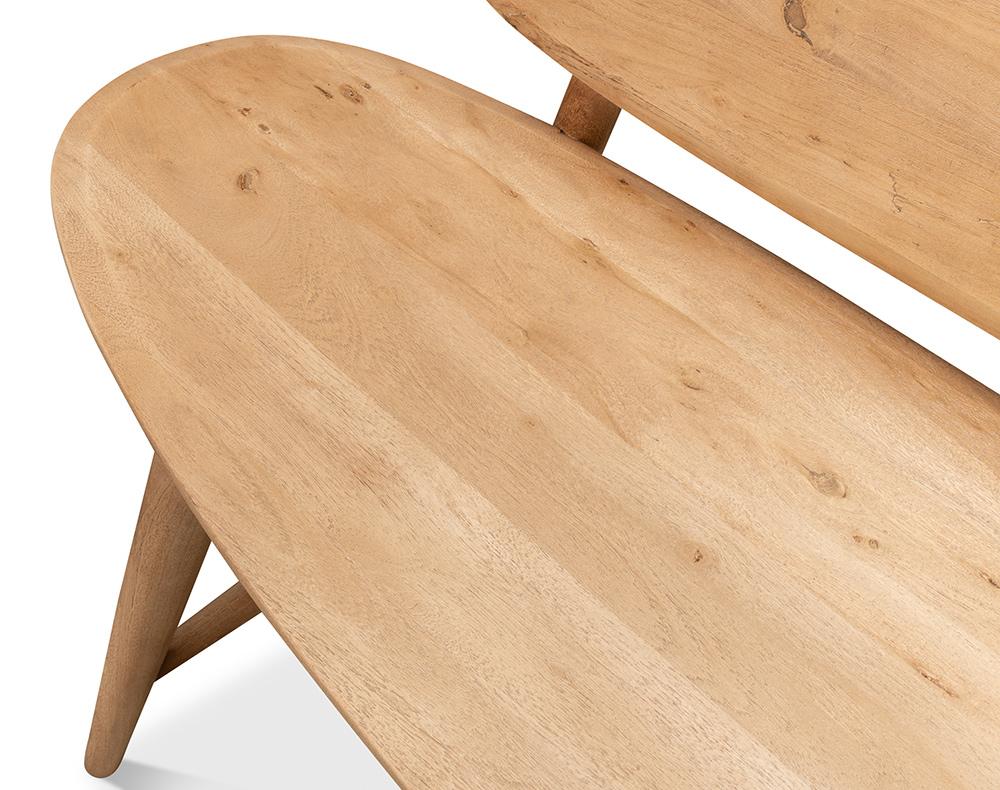 Sarreid Ltd - Pebble Bench - Tan - 40737 veiw 10