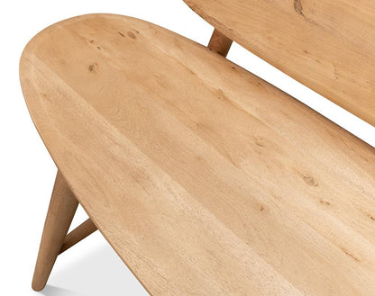 Sarreid Ltd - Pebble Bench - Tan - 40737 veiw 10