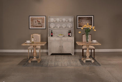 Sarreid Ltd - Bistro Table, Antique Oak - U021-01 veiw 4