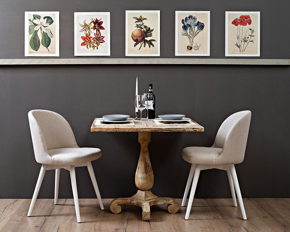 Sarreid Ltd - Bistro Table, Antique Oak - U021-01 veiw 5