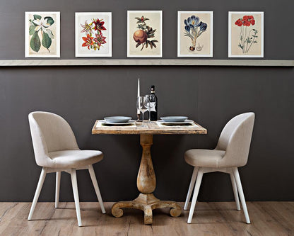 Sarreid Ltd - Bistro Table, Antique Oak - U021-01 veiw 5