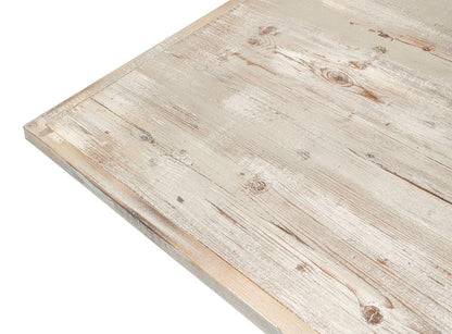 Sarreid Ltd - Bistro Table, Grey Oak - U021-06 veiw 7