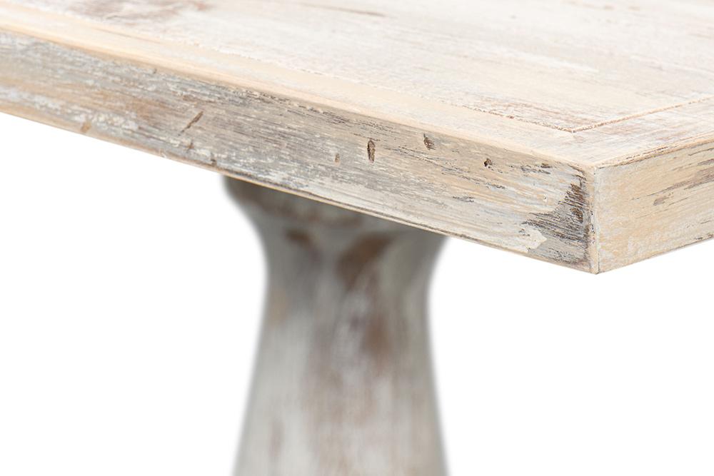 Sarreid Ltd - Bistro Table, Grey Oak - U021-06 veiw 10