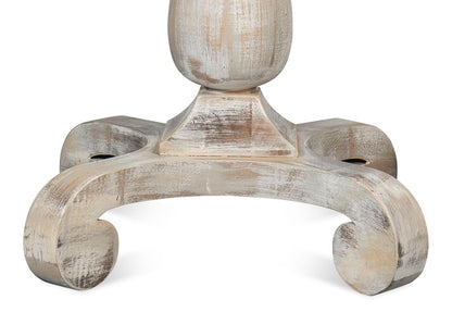 Sarreid Ltd - Bistro Table, Grey Oak - U021-06 veiw 12