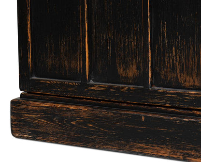 Sarreid Ltd - Edgar Allan Glass Bookcase Antique Black - 53227-5 veiw 9