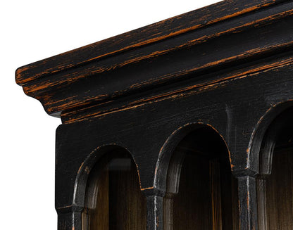 Sarreid Ltd - Edgar Allan Glass Bookcase Antique Black - 53227-5 veiw 11